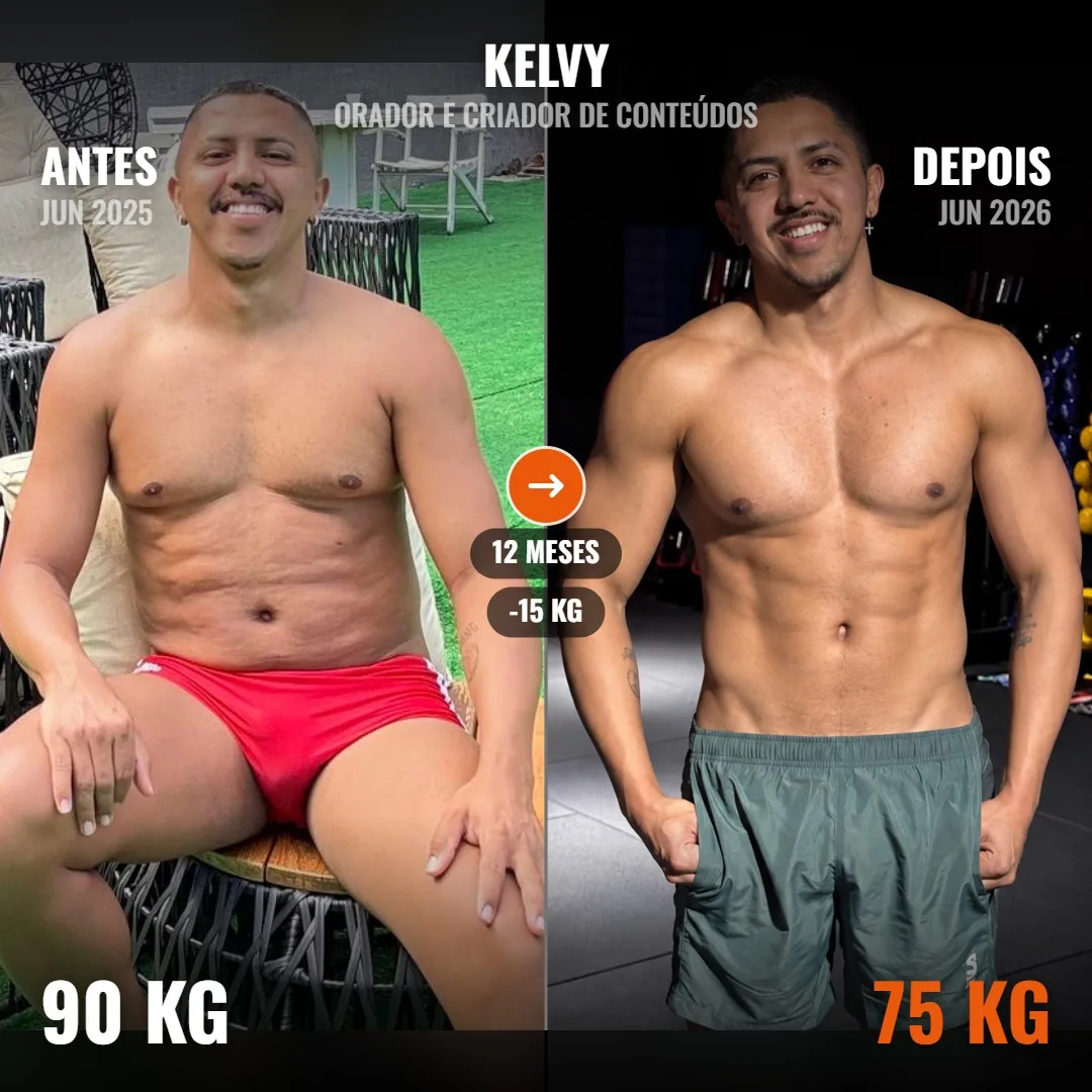 Kelvy, orador e criador de conteúdos: antes e depois de 12 meses
